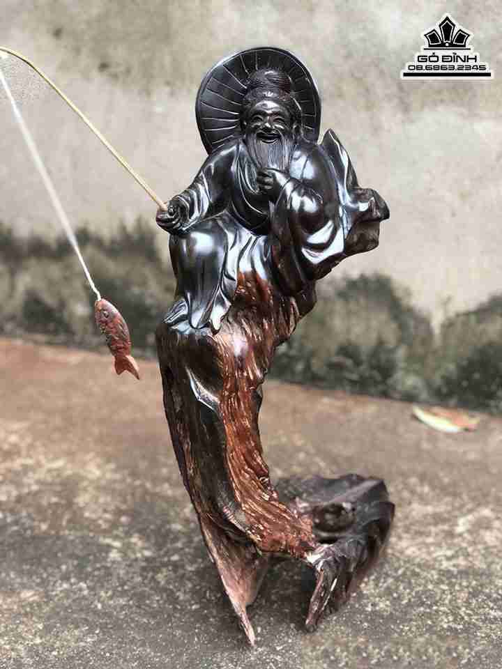 Tượng Lã Vọng Gỗ Trắc