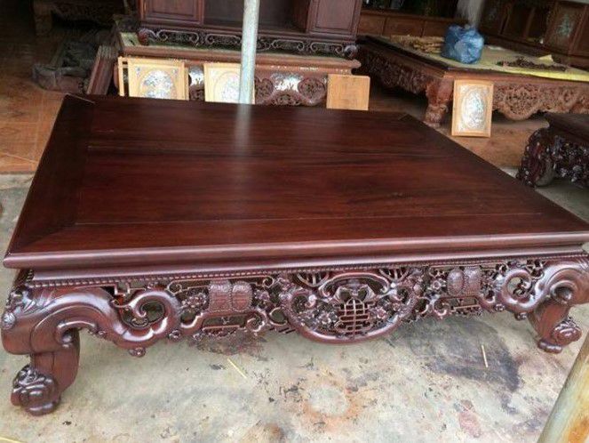 Sập Gỗ Ngũ Phúc Cành Nho