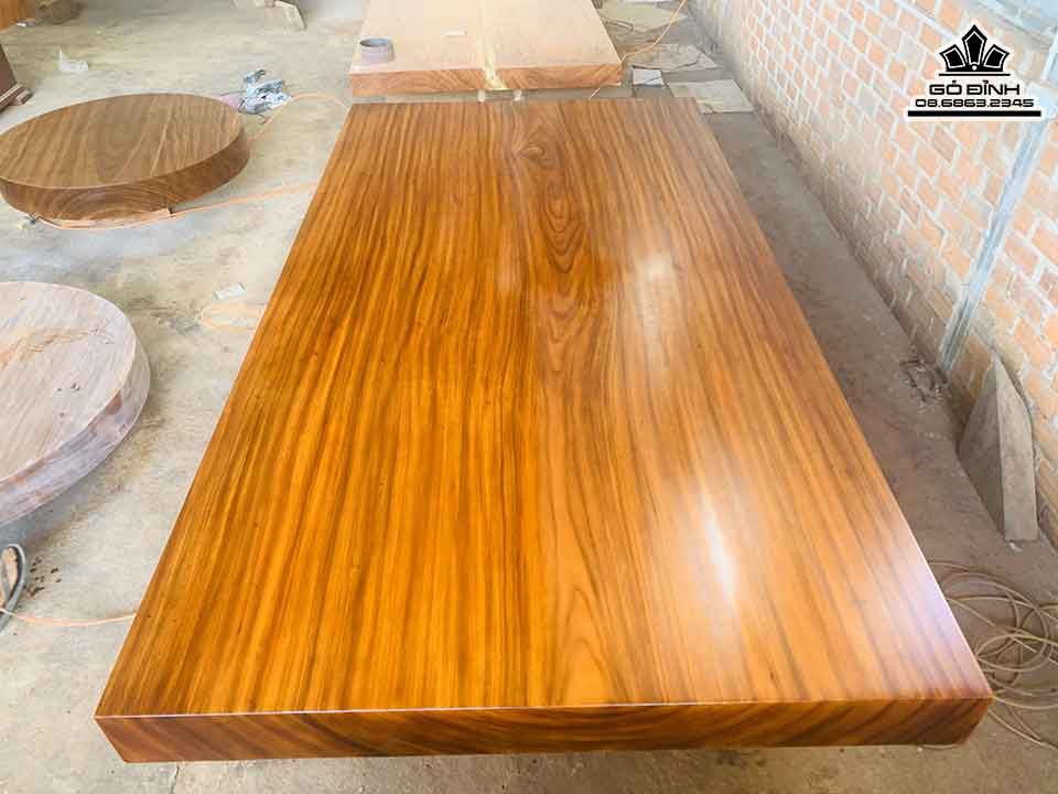Sập Gỗ Nguyên Tấm Gỗ Gõ Vàng Nam Phi