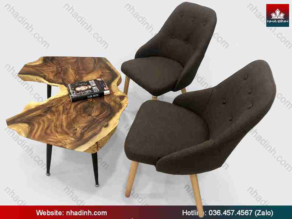 Bộ Bàn Ghế Đọc Sách gỗ Me Tây