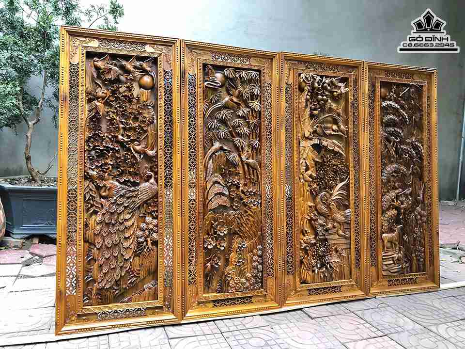 Tranh-Tu-Quy-Xuan-Ha-Thu-Dong-Go-Bach-Xanh