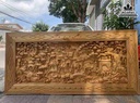 Tranh Vinh Quy Bái Tổ Gỗ Pơ Mu
