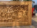 Tranh Vinh Quy Bái Tổ Gỗ Pơ Mu