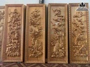 Tranh Tứ Quý Gỗ Pơ Mu 