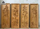 Tranh Tứ Bình Gỗ Pơ Mu 