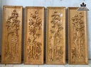 Tranh Tứ Bình Gỗ Pơ Mu 