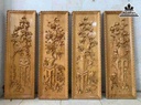 Tranh Tứ Bình Gỗ Pơ Mu 