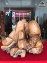 Tượng Phật Di Lặc Tam Phúc Gỗ Bách Xanh 