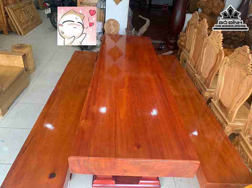 Bộ Bàn Ghé K3 Gỗ Thông Đỏ 1