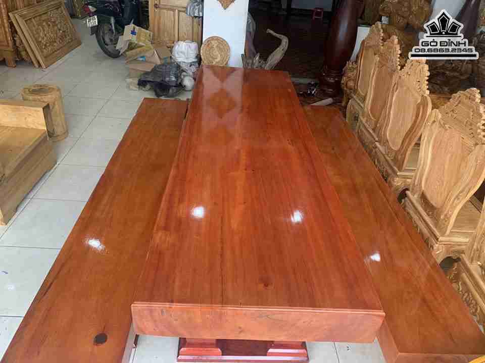 Bộ Bàn Ghé K3 Gỗ Thông Đỏ 4