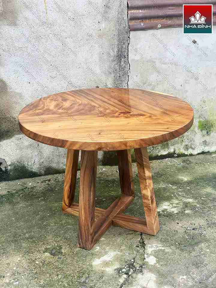 Bàn Tròn Gỗ Me Tây 1