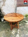 Bàn Tròn Gỗ Me Tây 2
