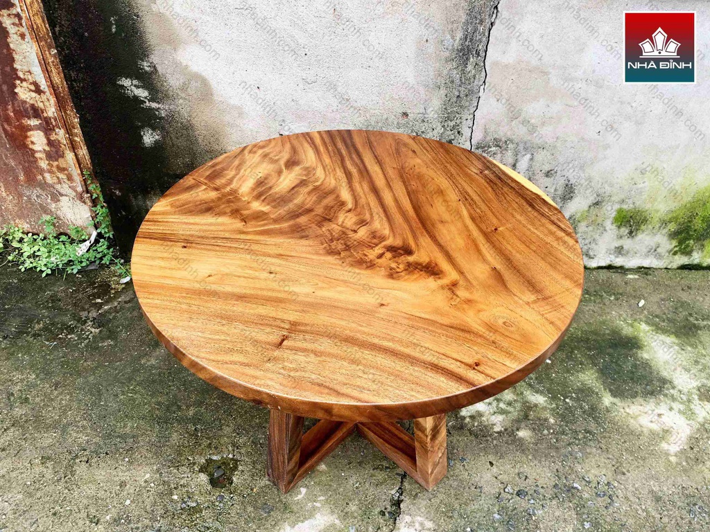 Bàn Tròn Gỗ Me Tây 4