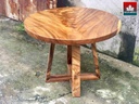 Bàn Tròn Gỗ Me Tây 6