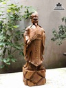 Tượng Gia Cát Lương (Khổng Minh) Gỗ Bách Xanh 4