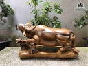 Tượng Trâu Gỗ Bách Xanh 1