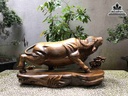 Tượng Trâu Gỗ Bách Xanh 3