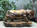 Tượng Trâu Gỗ Bách Xanh 4