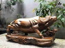 Tượng Trâu Gỗ Bách Xanh 5