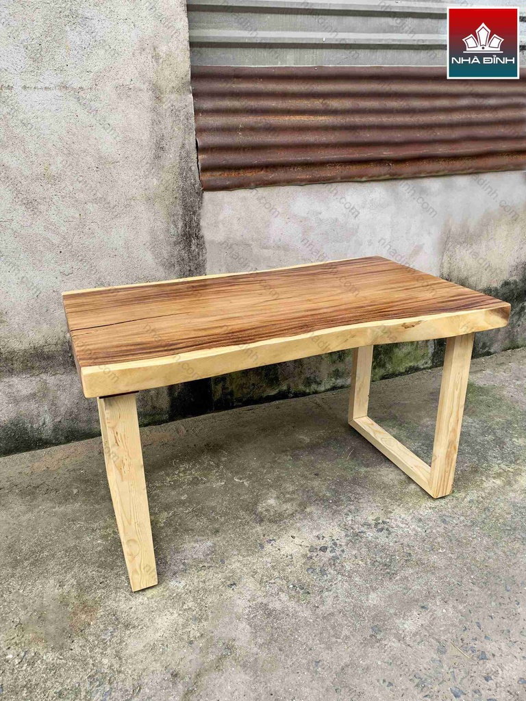 Bàn Làm Việc Gỗ Me Tây Nguyên Khối 1