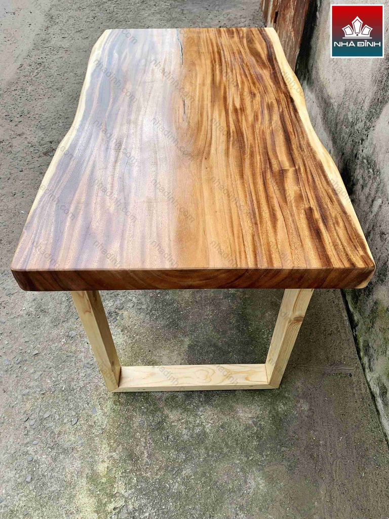 Bàn Làm Việc Gỗ Me Tây Nguyên Khối 2