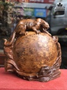 Tượng Báo Gỗ Ngọc Am Cao 44 Ngang 46 Sâu 20 (cm) 1