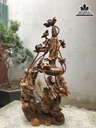 Tượng Phật Bà Quan Âm Gỗ Bách Xanh Cao 113 Ngang 58 Sâu 34 (cm) 1