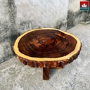 Bàn Sofa Gỗ Me Tây Nguyên Khối Cao 48.5 Rộng 80-76 Dày 8,5 (cm)