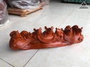 Gia Đình Chuột Gỗ Hương Việt Cao 14 Ngang 50 Sâu 14 (cm) 2