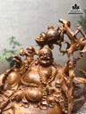 Tương Phật Di Lặc Ngôi Bao Tiền Gỗ Bách Xanh Cao 55 Ngang 90 Sâu 45 (cm) 1
