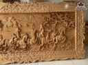 Tranh Gỗ Tranh Ngựa Bát Mã Gỗ Pơ  Mu Cao 70 Ngang 172 Dày 4 (cm) 2