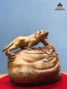 Tượng Hổ Gỗ Ngọc Am Cao 48 Ngang 52 Sâu 28 (cm) 2