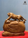 Tượng Hổ Gỗ Ngọc Am Cao 48 Ngang 52 Sâu 28 (cm) 5