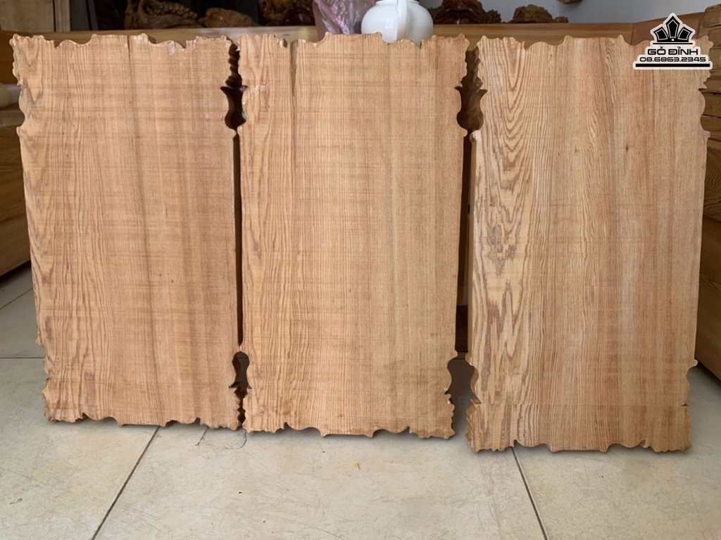 Tranh Gỗ Phúc Lộc Thọ Gỗ Pơ Mu Cao 60 Ngang 30 Dày 3 (cm) 4