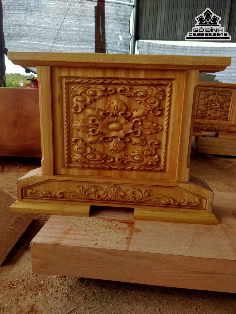 Bộ Bàn Ghế K3 Gỗ Gõ Bàn Dài 342 Rộng 105 Dày 17 Ghế Dài 342 Rộng 45 Dày 11 (cm) 1