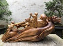 Tượng Phật Di Lặc Ngũ Phúc Gỗ Xá Xị Cao 47 Ngang 100 Sâu 40 (cm) 2
