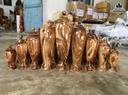 Bộ 9 Bình Gỗ Gụ 0