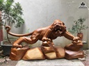 Tượng Hổ Gỗ Ngọc Am Cao 82 Ngang 150 Sâu 72 (cm) 0