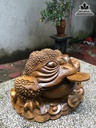 Tượng Cóc Gỗ Bách Xanh Cao 32 Ngang 52 Sâu 52 (cm) 2