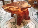 Đôn Gỗ Nguyên Khối Gỗ Trắc Dây Cao 28 Ngang 50 -46 Mặt 50-33 (cm)DT211 1