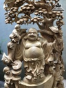 Tượng Phật Di Lặc Ngũ Phúc Đứng Gỗ Tùng Gỗ Ngọc Am Cao 85 Ngang 38 Sâu 20 (cm) 2
