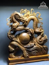 Tượng Rồng (Nhất Long) Vờn Ngọc Gỗ Xá Xị (Gù Hương) Cao 88 Ngang 67 Sâu 16 (cm) 3