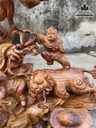 Tượng Phật Di Lặc Ngũ Phúc Gỗ Hương Cao 80 Ngang 80 Sâu 506