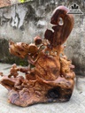 Tượng Phật Di Lặc Ngũ Phúc Gỗ Hương Cao 80 Ngang 80 Sâu 507