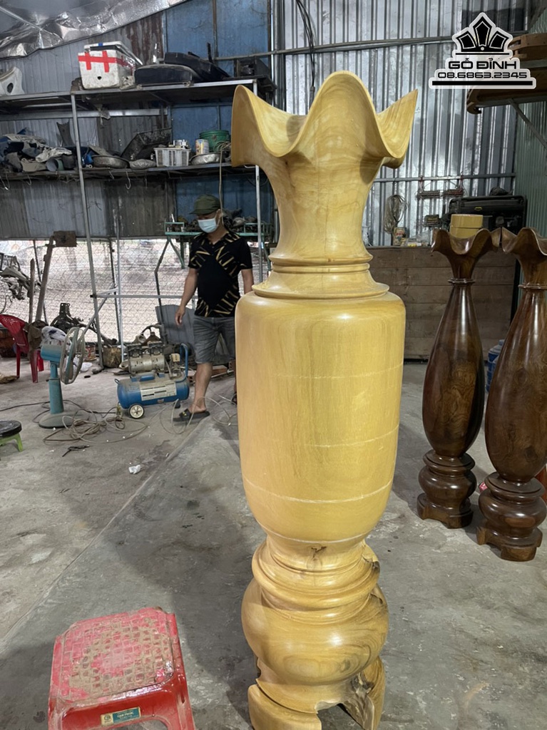 Lục Bình Gỗ Mít Cao 167 Đường Kính 43 (cm) 1