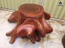 Bàn Trà đôn Gốc Cây Nguyên Khối Gỗ Gõ Vàng Cao 55 Ngang 112 Sâu 114 Mặt 54-51(cm)BG22 4