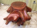 Bàn Trà đôn Gốc Cây Nguyên Khối Gỗ Gõ Vàng Cao 55 Ngang 112 Sâu 114 Mặt 54-51(cm)BG22 9