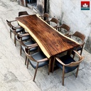 Bàn Ăn 10 Ghế Gỗ Me Tây Dài 240 Rộng 80 Cao 75 (cm) 3