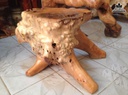 Đôn Gỗ ,Đôn Gốc Cây Nguyên Khối Gỗ Nu Xá Xị (Gù Hương) Cao 39 Ngang 73 Sâu 47 Mặt 40-29(cm)DX1126