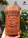 Hộp Đựng Chè Tứ Quý Gỗ Hương Cao 18 Đường Kính 11 (cm) 0